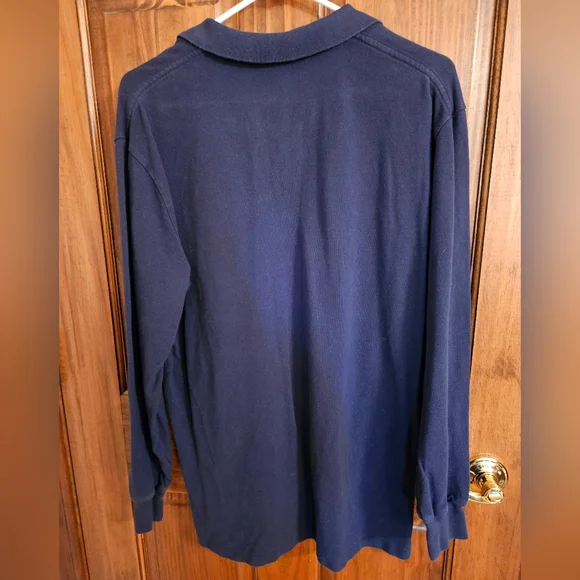 Polo by Ralph Lauren Dark Blue Long Sleeved Polo - Picture 2 of 5